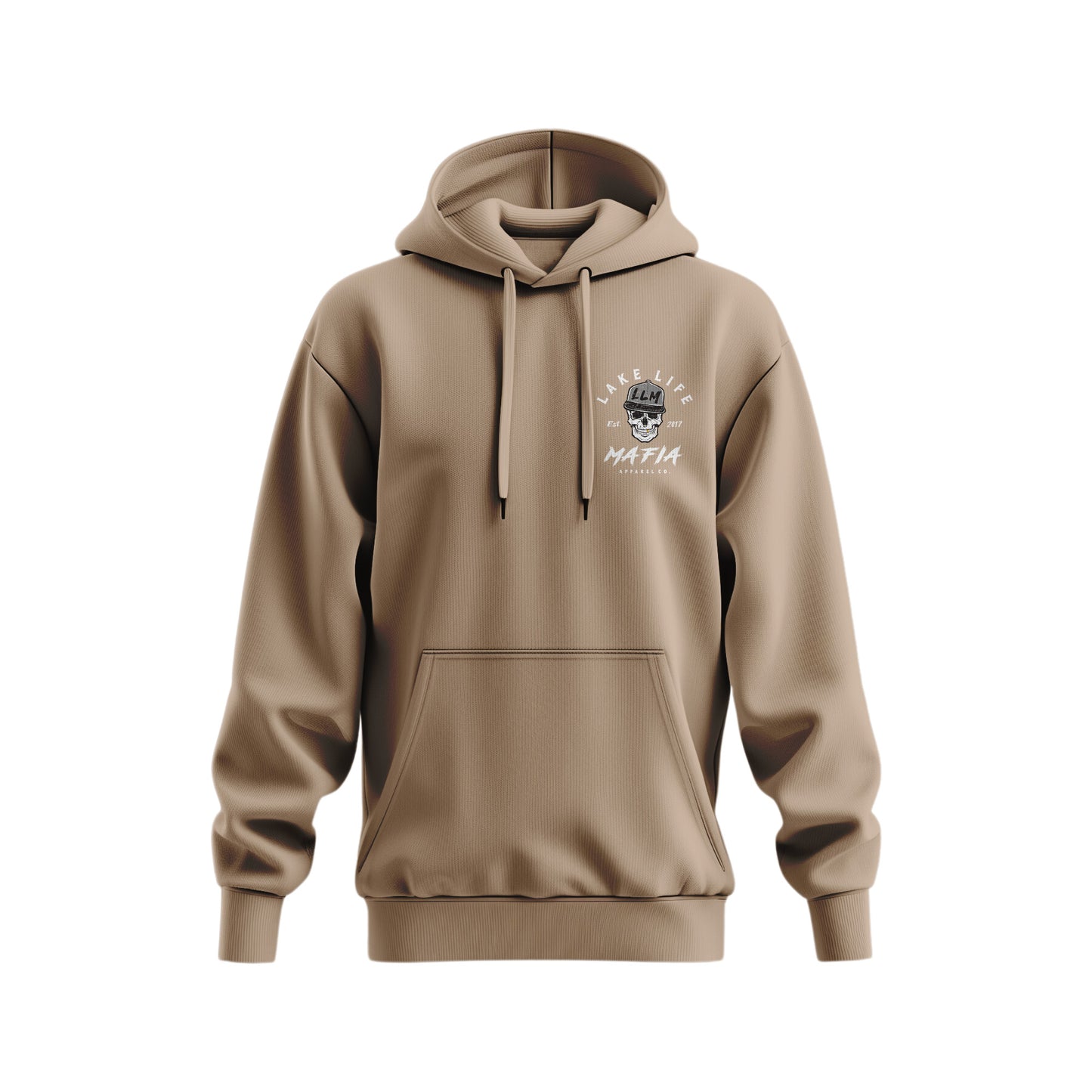 LLM Hoodie White Logo