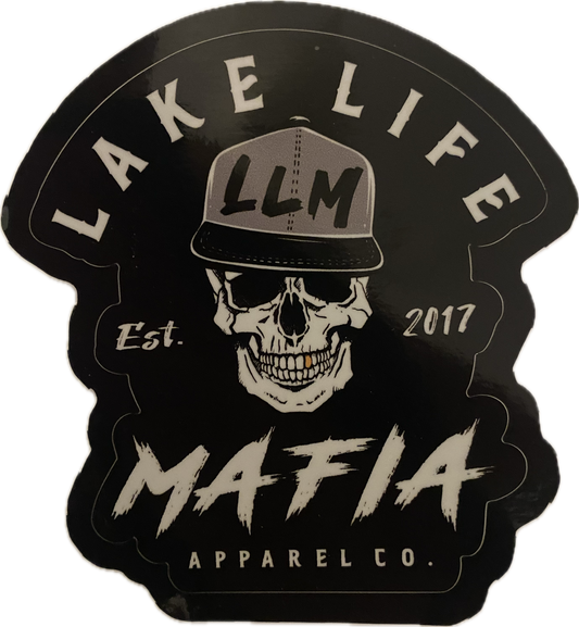 Lake Life Mafia Apparel Co. Black Decal