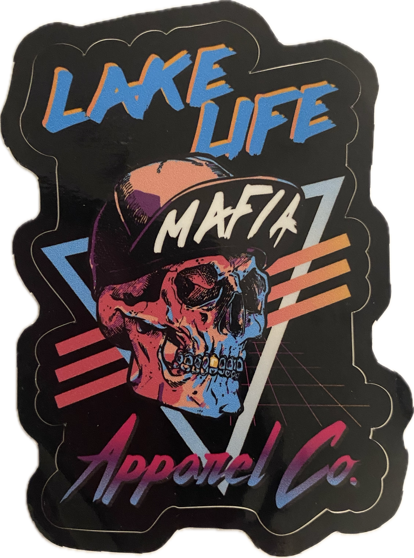 Retro Lake Life Mafia Decal