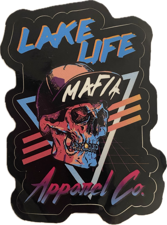 Retro Lake Life Mafia Decal